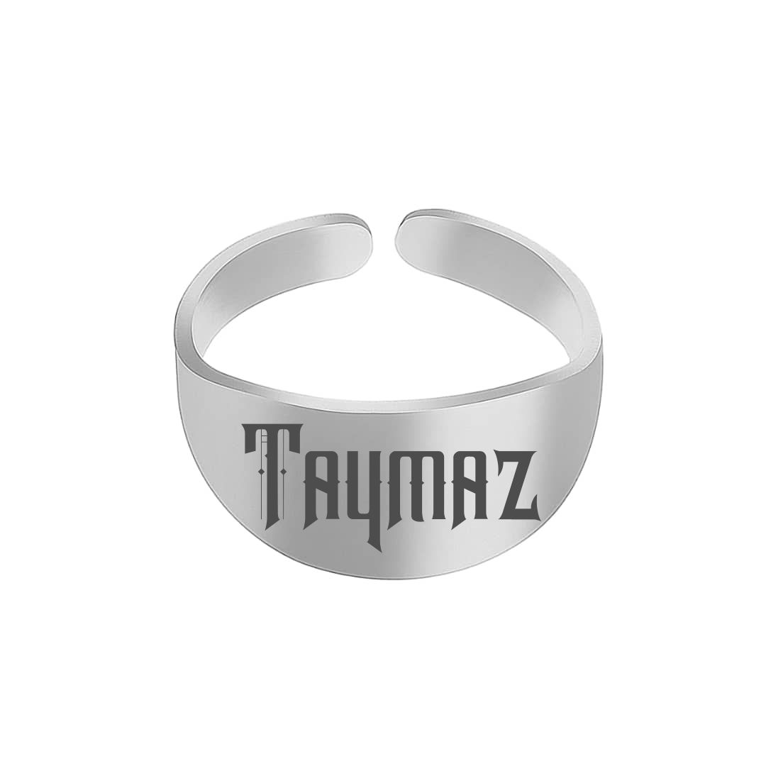 انگشتر نقره مردانه ترمه ۱ مدل تایماز کد 227 RSIL
