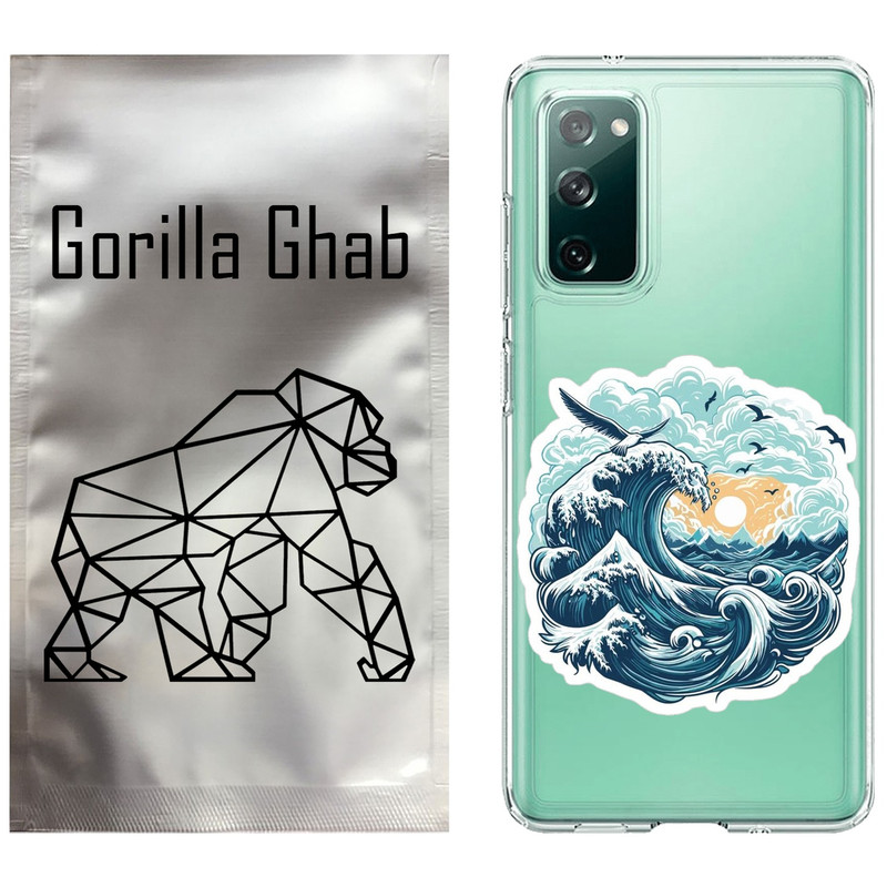 کاور گوریلا قاب مدل CLG کد 99 طرح موج دریا مناسب برای گوشی موبایل سامسونگ Galaxy S20 FE