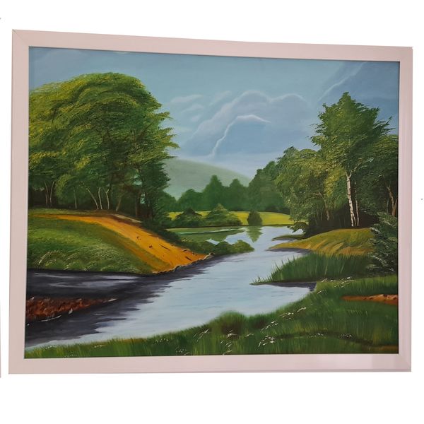 تابلو نقاشی رنگ روغن طرح  طبیعت