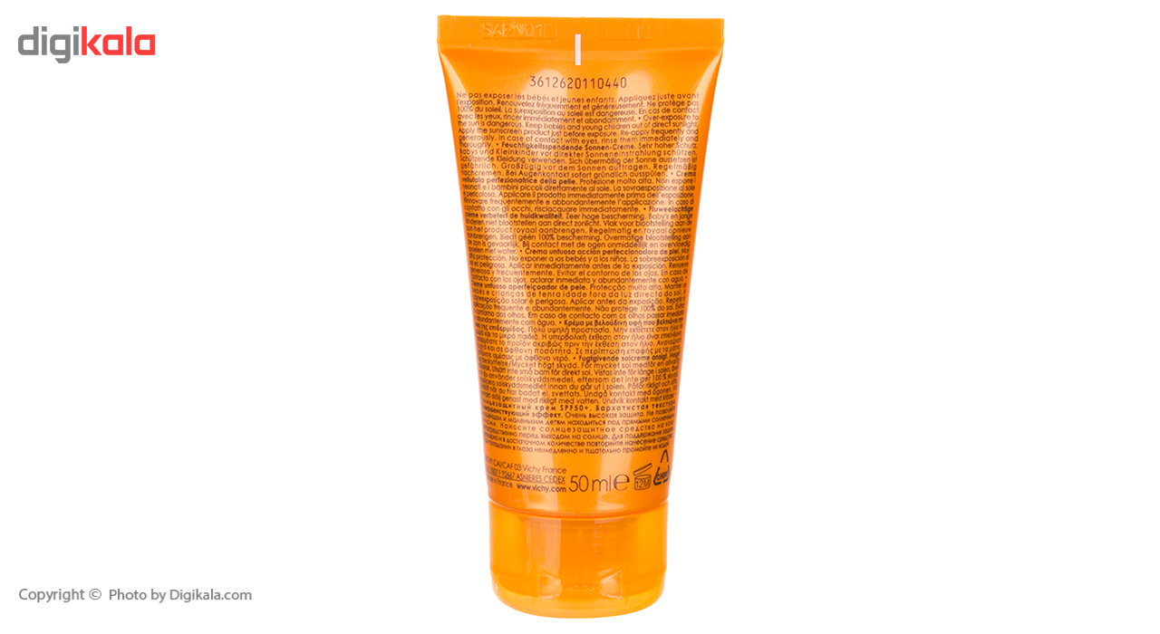 کرم ضد آفتاب ویشی با +SPF50 حجم 50 میلی لیتر بسته 2 عددی