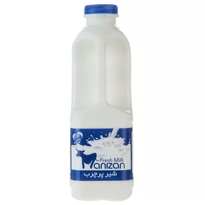 شیر پرچرب مانیزان مقدار 0.95 لیتر