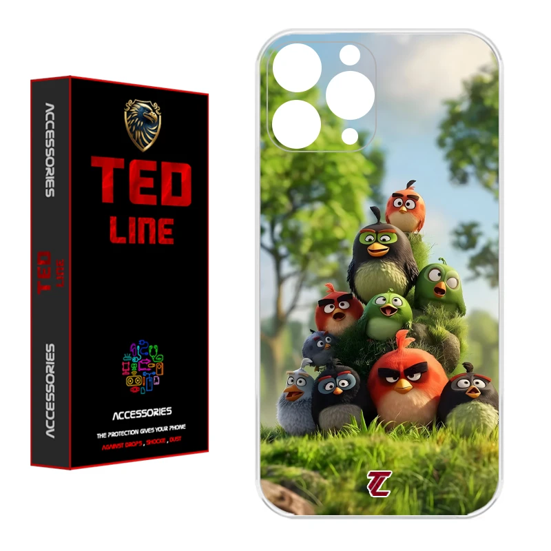 کاور تد لاین طرح پرنده خشمگین کد 1132 مناسب برای گوشی موبایل اپل Iphone 11 Pro