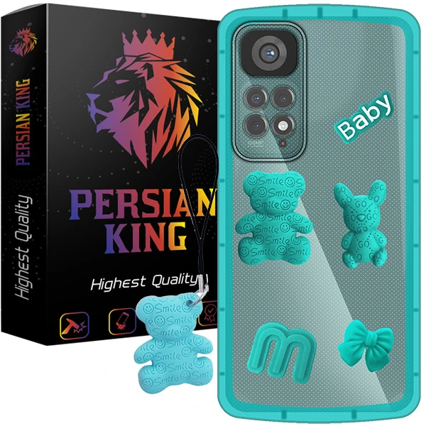 کاور پرشین کینگ مدل Baby 22 مناسب برای گوشی موبایل شیائومی Redmi Note 11 4G Global / Note 11S 4G به همراه بند آویز