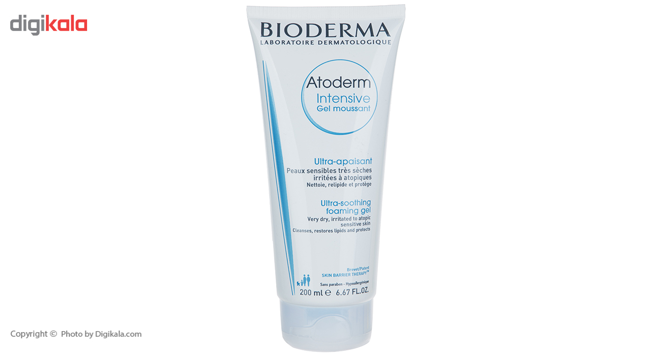ژل پاک کننده پوست بایودرما مدل Atoderm Intensive حجم 200 میلی لیتر