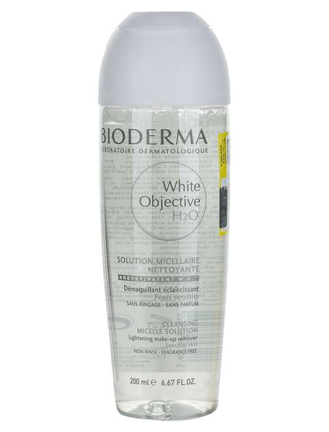 محلول پاک کننده ضد لک بایودرما H2O White Objective حجم 200 میلی‌لیتر