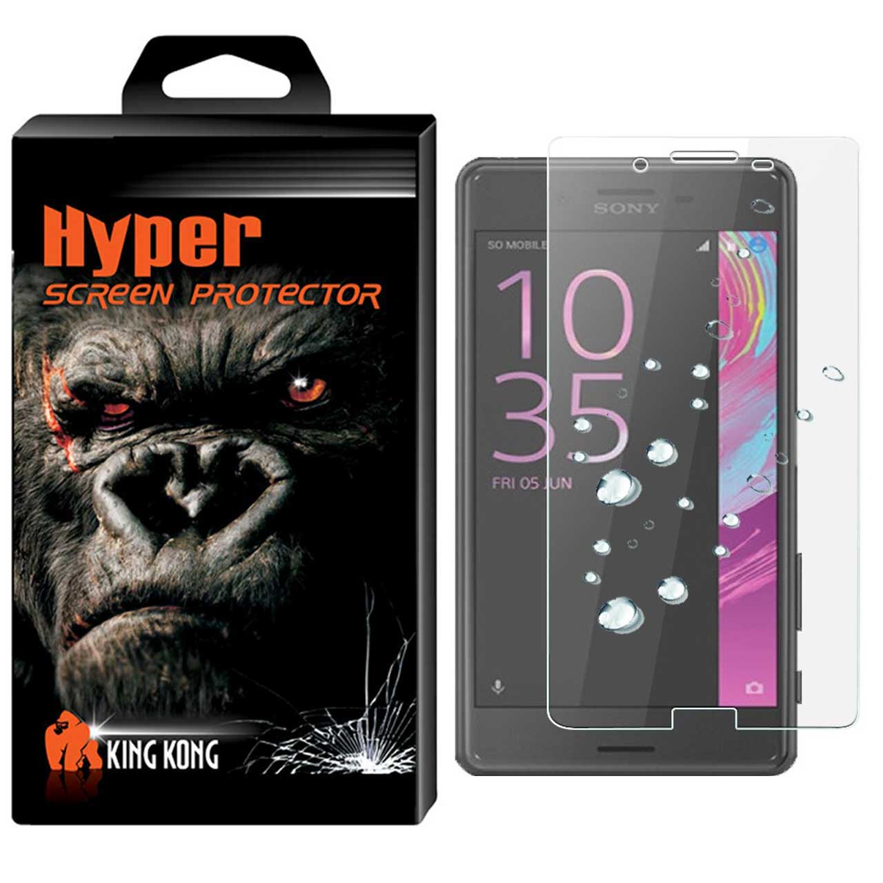 نقد و بررسی محافظ صفحه نمایش نانو فلکسبل کینگ کونگ مدل Hyper Fullcover مناسب برای گوشی سونی اکسپریا X توسط خریداران