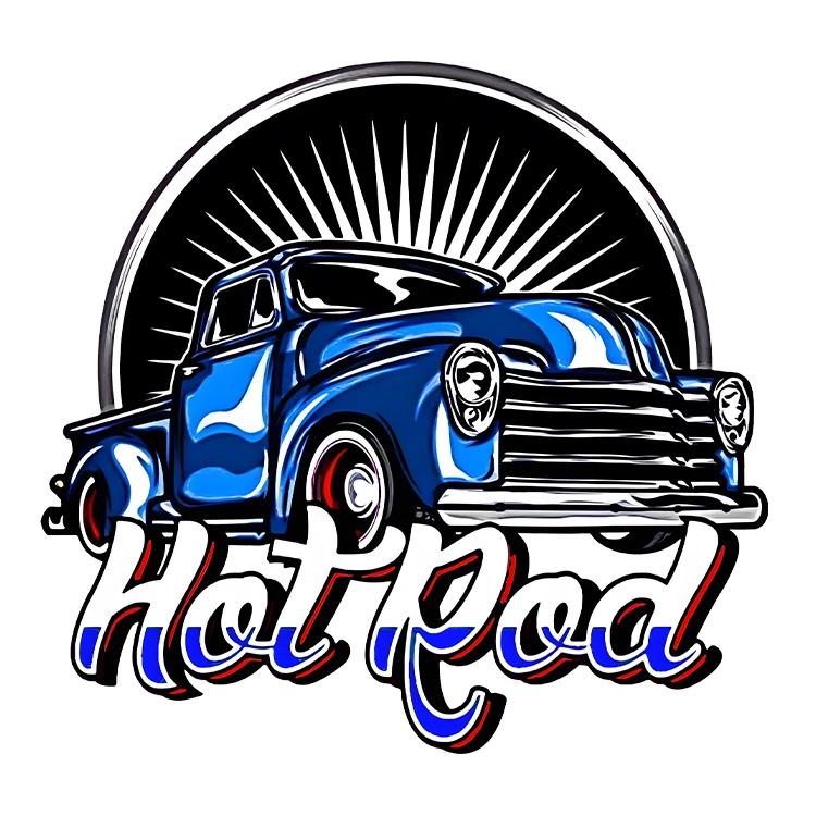 استیکر پارچه و لباس پاد آفرین مدل ماشین کلاسیک کد S5140