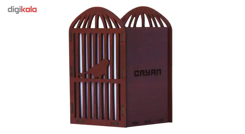 جا مدادی چوبی سایان هوم مدل قفس