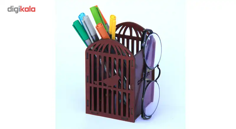 جا مدادی چوبی سایان هوم مدل قفس