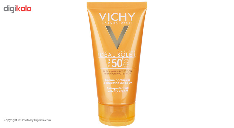 کرم ضد آفتاب ویشی سری Ideal Soleil مدل Velvety حجم 50 میلی لیتر