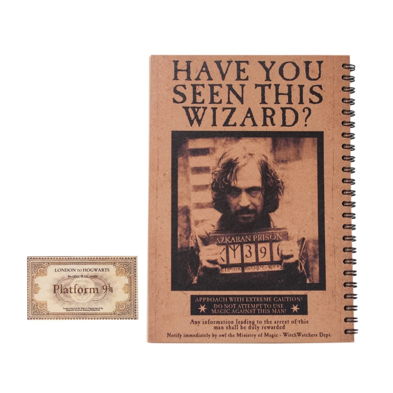 دفتر یادداشت 50 برگ بیگای استودیو مدل سیریوس بلک به همراه بوک مارک 