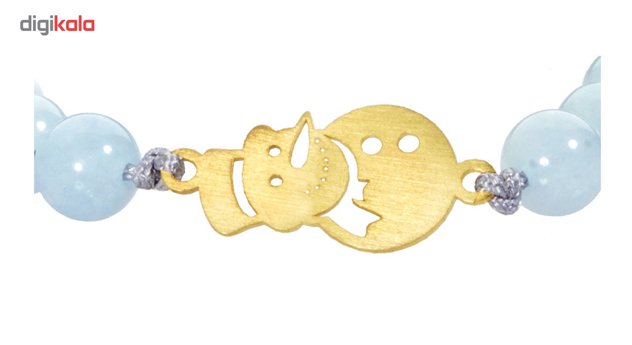 دستبند طلا 18 عیار زنانه اقلیمه کد DT248 -  - 3