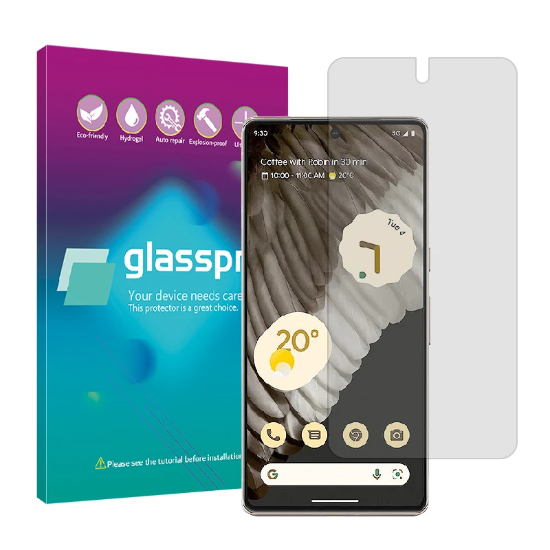 محافظ صفحه نمایش شفاف گلس پرو مدل Resistant مناسب برای گوشی موبایل گوگل Pixel 7 Pro