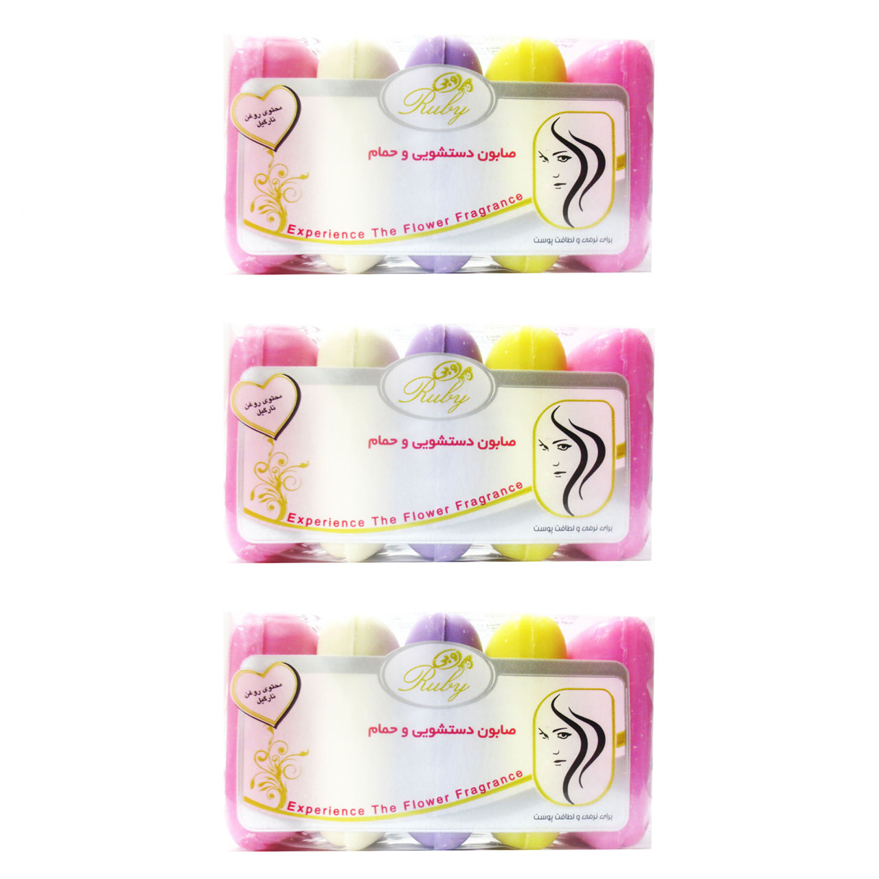 صابون روبی مدل Coconut مجموعه 15 عددی