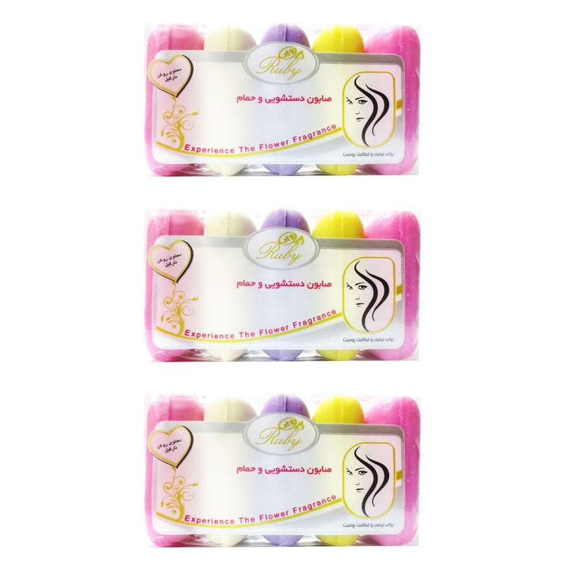 صابون روبی مدل Coconut مجموعه 15 عددی