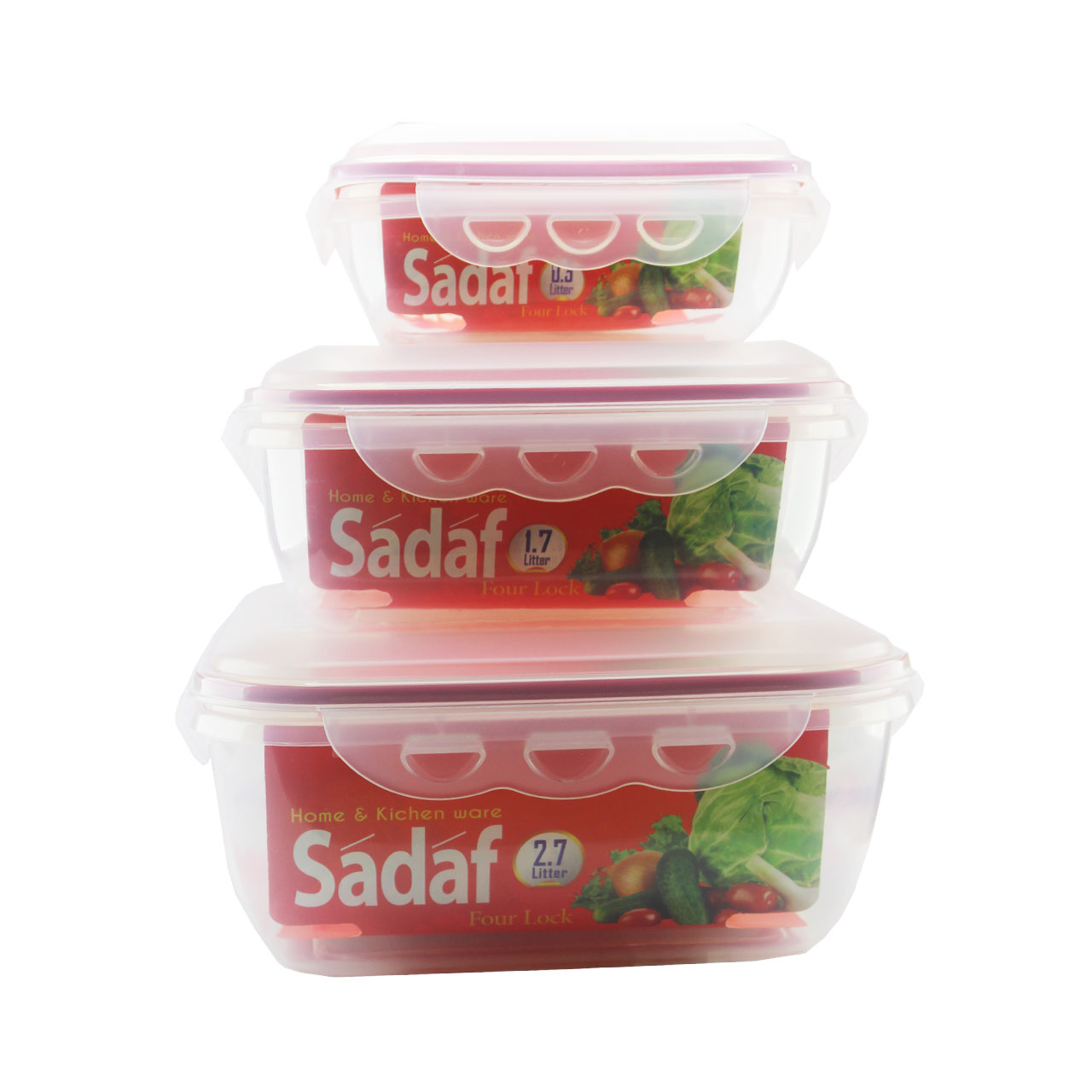 ظرف نگهدارنده صدف 3 عددی مدل 1 × 3