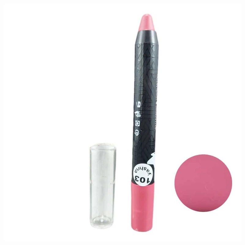 رژ لب مدادی مات یاشنا مدل مخملی شماره 103