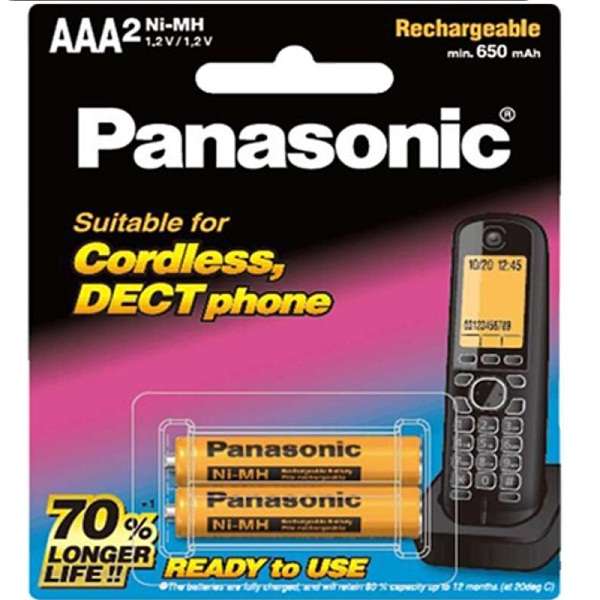 باتری نیم قلم شارژی AAA تلفن بی سیم مدل BK-4LDAW/2BT باتری نیم قلم شارژی AAA تلفن بی سیم مدل BK-4LDAW/2BT