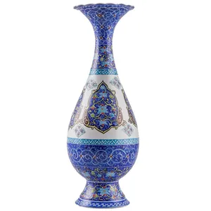 گلدان مسی میناکاری اثر ابوالقاسمی کد 170169