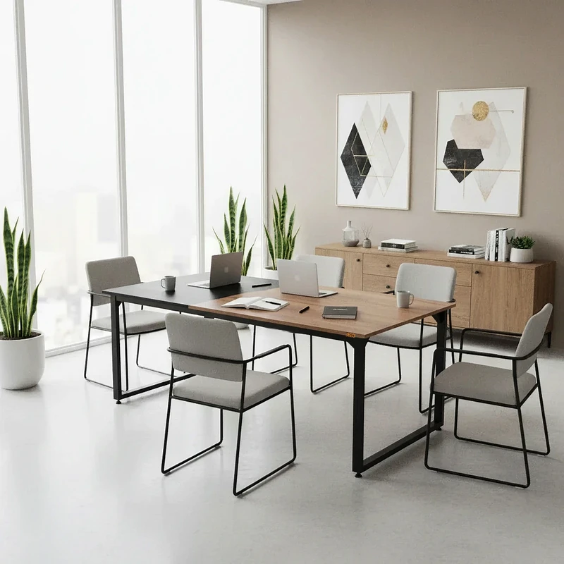 میز جلسه دیزم مدل مونتاژی TLD_asm_150×90_Di_BALIGHT