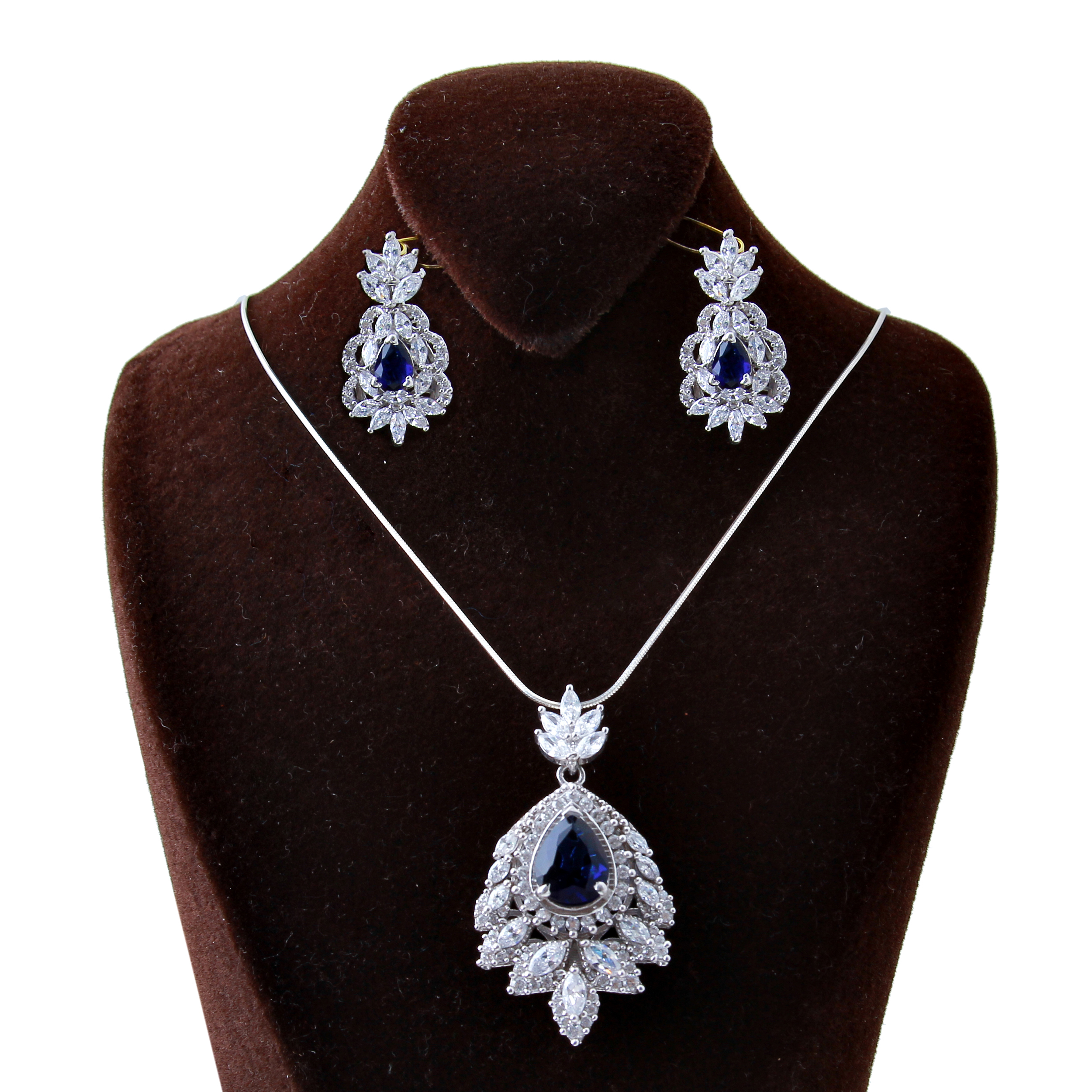   نیم ست نقره زنانه بازرگانی میلادی کد NTR_236