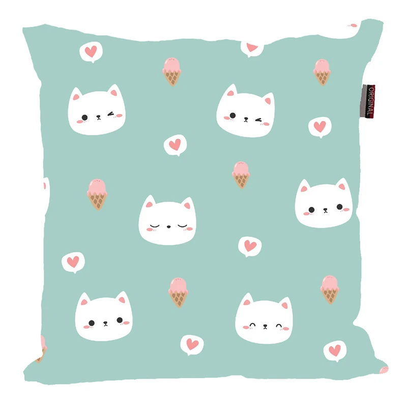 کوسن پاد آفرین مدل فانتزی طرح گربه کد P378