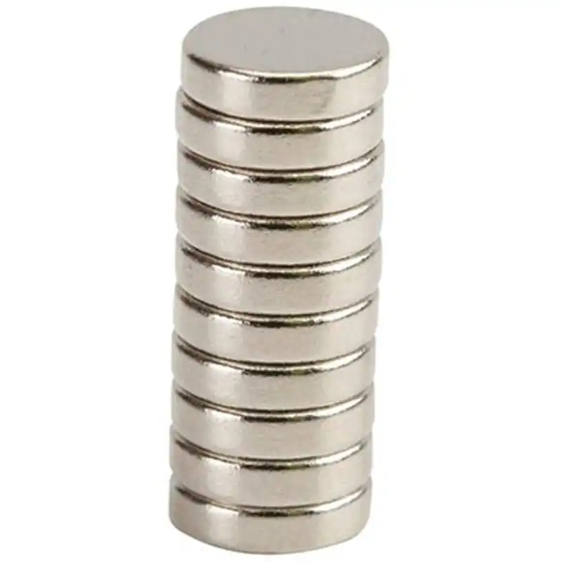 آهن ربای نیودیمیوم مدل دیسکی 5x2 بسته 10 عددی