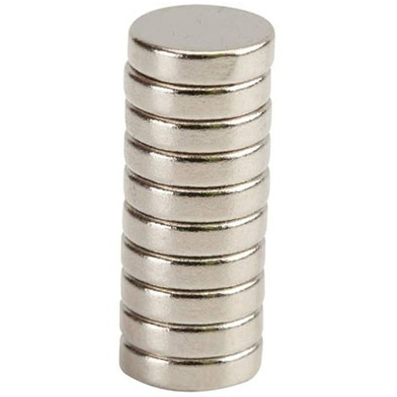 آهن ربای نیودیمیوم مدل دیسکی 5x2 بسته 10 عددی