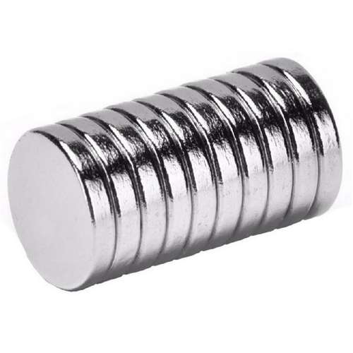 آهن ربای نیودیمیوم مدل دیسکی 8x3 بسته 10 عددی