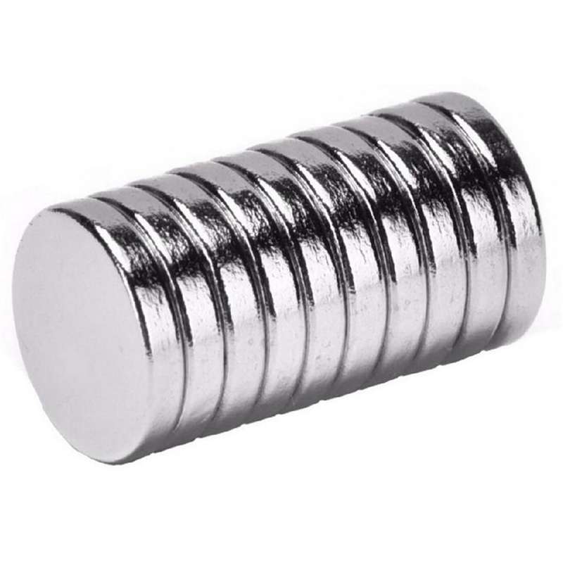 آهن ربای نیودیمیوم مدل دیسکی 8x3 بسته 10 عددی