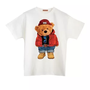تی شرت آستین کوتاه مردانه مدل خرس خوش تیپ