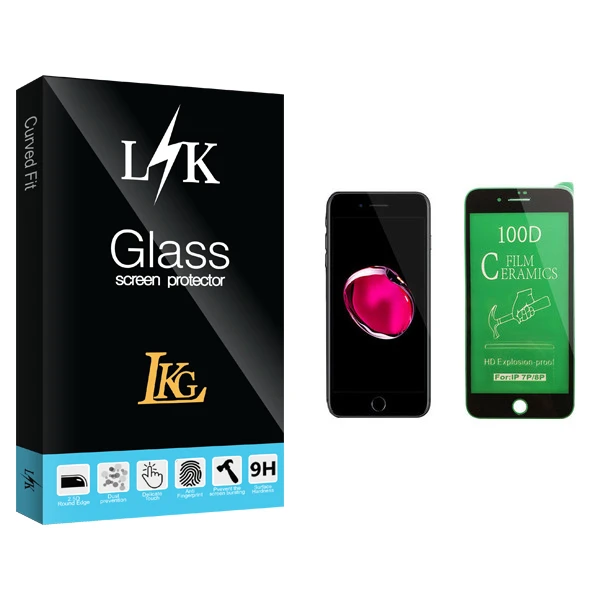 محافظ صفحه نمایش سرامیکی ال کا جی مدل LK Glass مناسب برای گوشی موبایل اپل iPhone 8 Plus