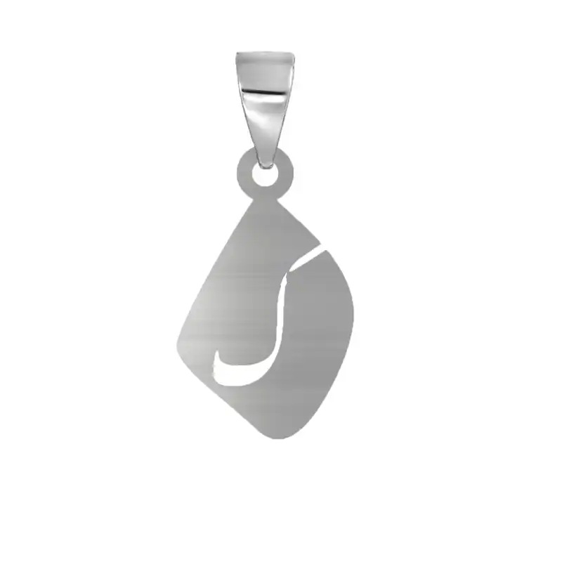 آویز گردنبند نقره مدل ک