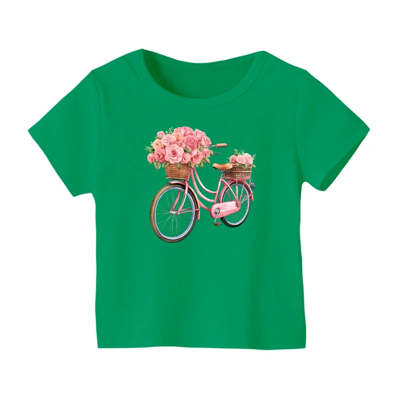 تی شرت آستین کوتاه بچگانه مدل دوچرخه کد ۹