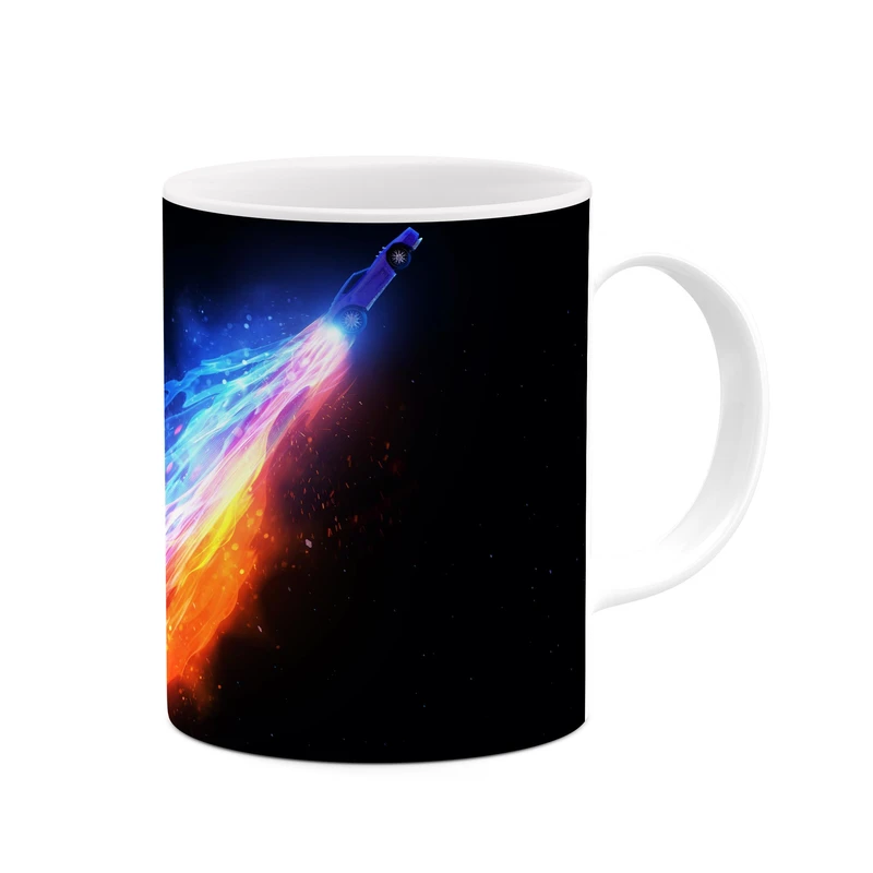 ماگ کاکتی طرح ماشین با دود رنگین کمان کد mgp10779