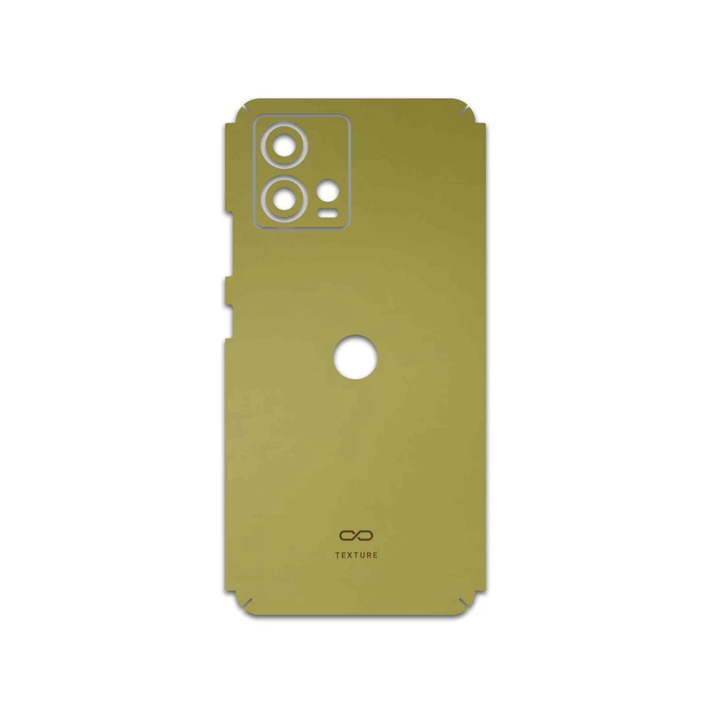 برچسب پوششی ماهوت مدل Matte-Gold مناسب برای گوشی موبایل موتورولا Edge 30 Fusion