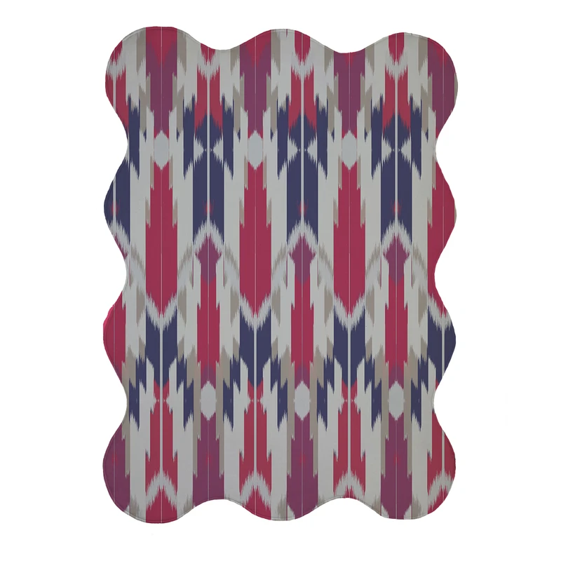 پادری مدل دالبر طرح آبرنگی کد 9094 سایز 80x110 سانتی متر 