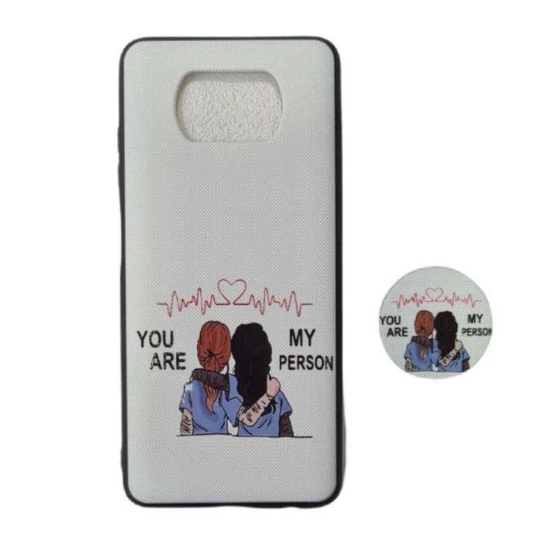 کاور طرح دونفره کد 391 مناسب برای گوشی موبایل شیائومی Poco X3 به همراه پایه نگهدارنده