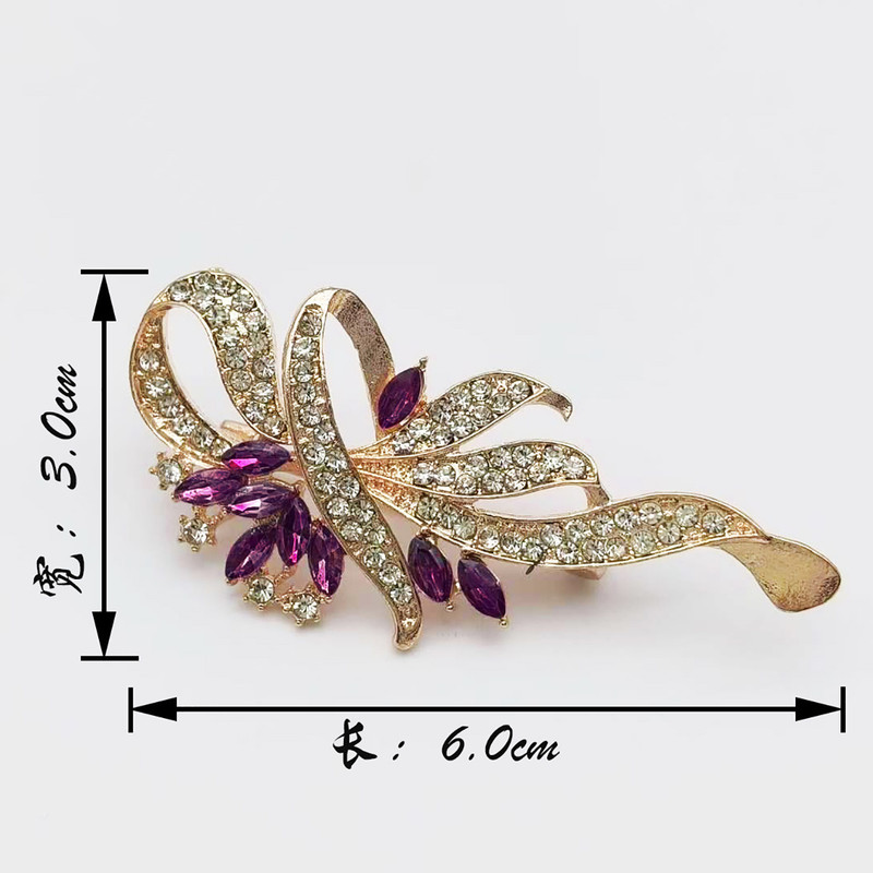 گل سینه زنانه مدل گل مارپیچ کد 00935