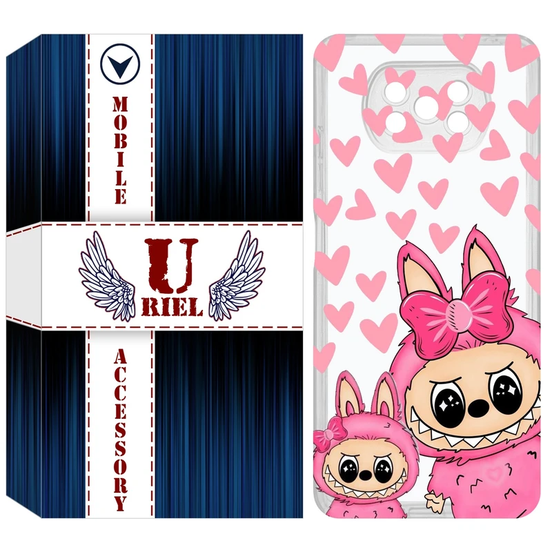 کاور یوریل مدل Clear کد 105 طرح لبوبو مناسب برای گوشی موبایل شیائومی Poco X3 / X3 Pro / X3 NFC