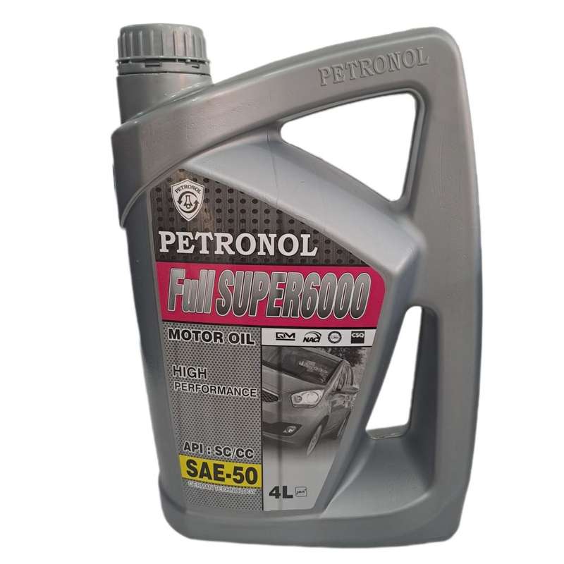 روغن موتور پترونول مدل سوپر 6000 SAE 50 SC/CC حجم 4 لیتر