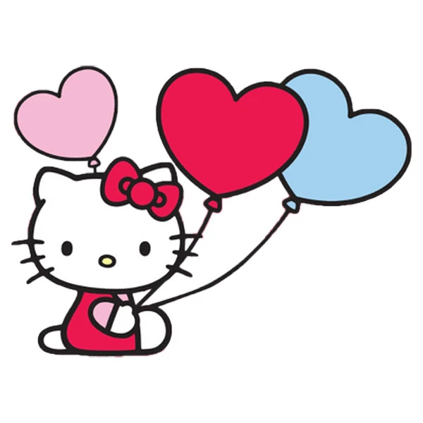 استیکر پارچه و لباس پاد آفرین مدل هلو کیتی کد 016