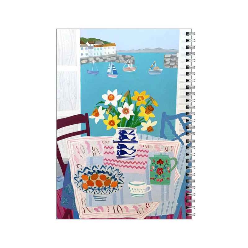 دفتر مشق 50 برگ بامبیلیپ طرح پنجره با منظره ی دریا کد 7721962