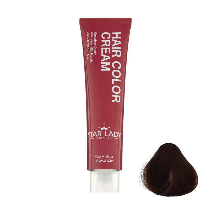 رنگ مو استارلیدی شماره 6.35 حجم 120 میلی لیتر رنگ بلوند تنباکویی تیره