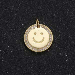 آویز گردنبند طلا 18 عیار زنانه قیراط طرح لبخند کد GH2672