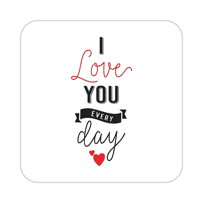 زیر لیوانی کاکتی طرح عاشقانه مدل mp38727