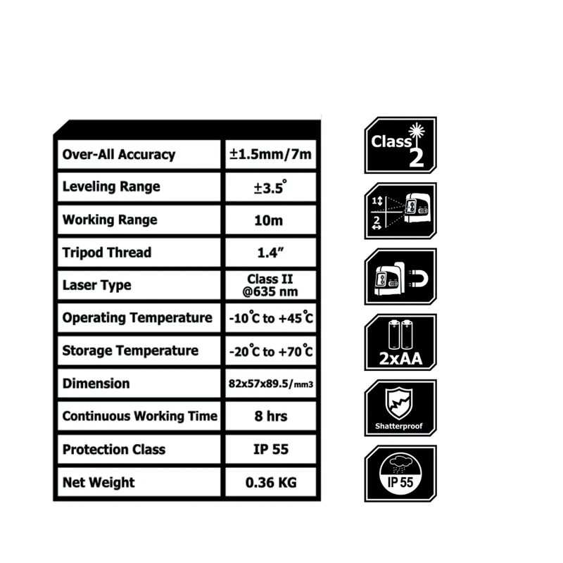 عکس شماره 10 : تراز لیزری کنزاکس مدل kll-1180