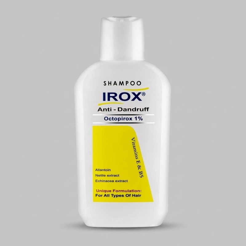 شامپو ضد شوره مو ایروکس مدل Octopirox حجم 200 میلی‌لیتر، حاوی ویتامین E و B5، مناسب انواع مو، مخصوص بزرگسالان