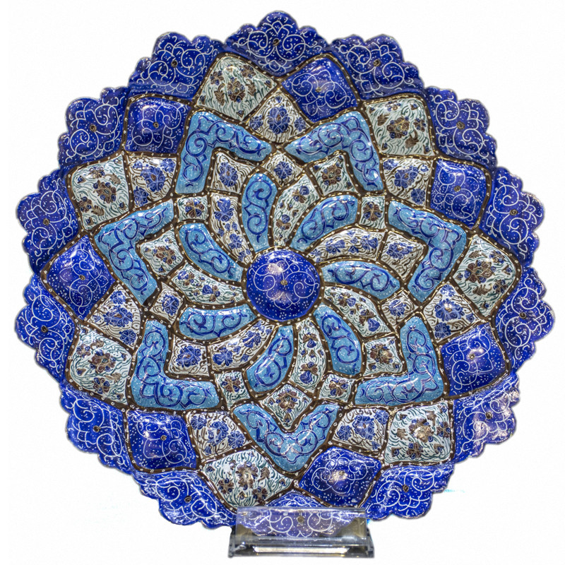 بشقاب میناکاری مدل اصفهان 2