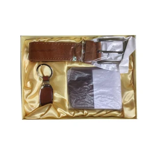 ست هدیه مردانه کینگ مدل Brown Leather